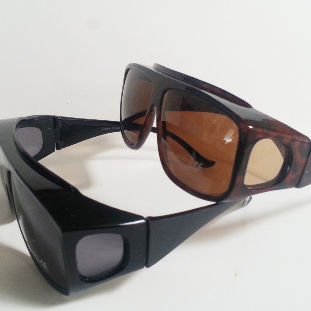 Unisex Fit Over Sunglasses Black Tortoise Frame